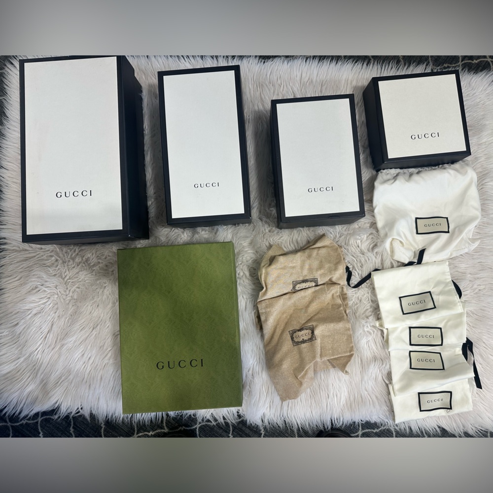 Gucci Boxes and Dust Bags Bundle